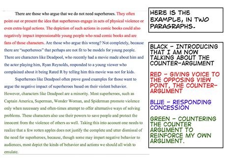 Where Does the Counterclaim Go in an Argumentative Essay? A Dive into the Depth of Counter-Arguments